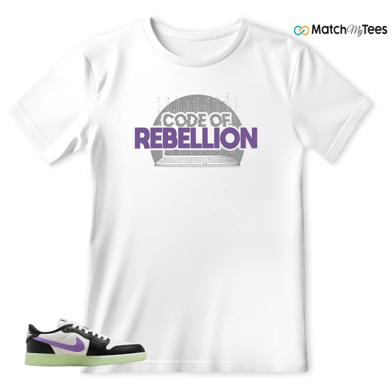 NIKE AIR JORDAN 1 RETRO LOW OG GS BLACK RASPBERRY SNEAKER Matching Tees t-shirt