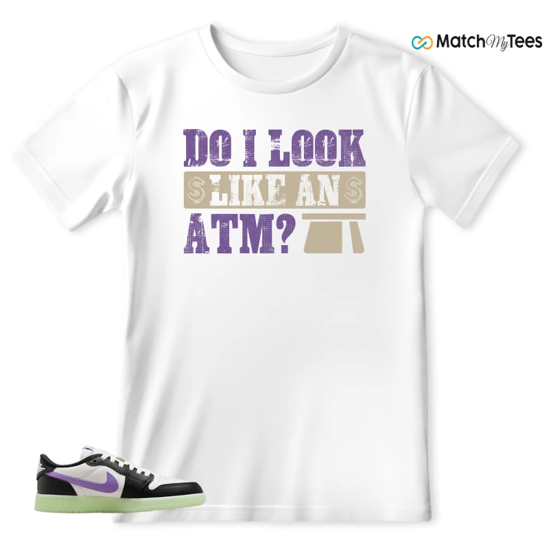 NIKE AIR JORDAN 1 RETRO LOW OG GS BLACK RASPBERRY SNEAKER Matching Tees t-shirt