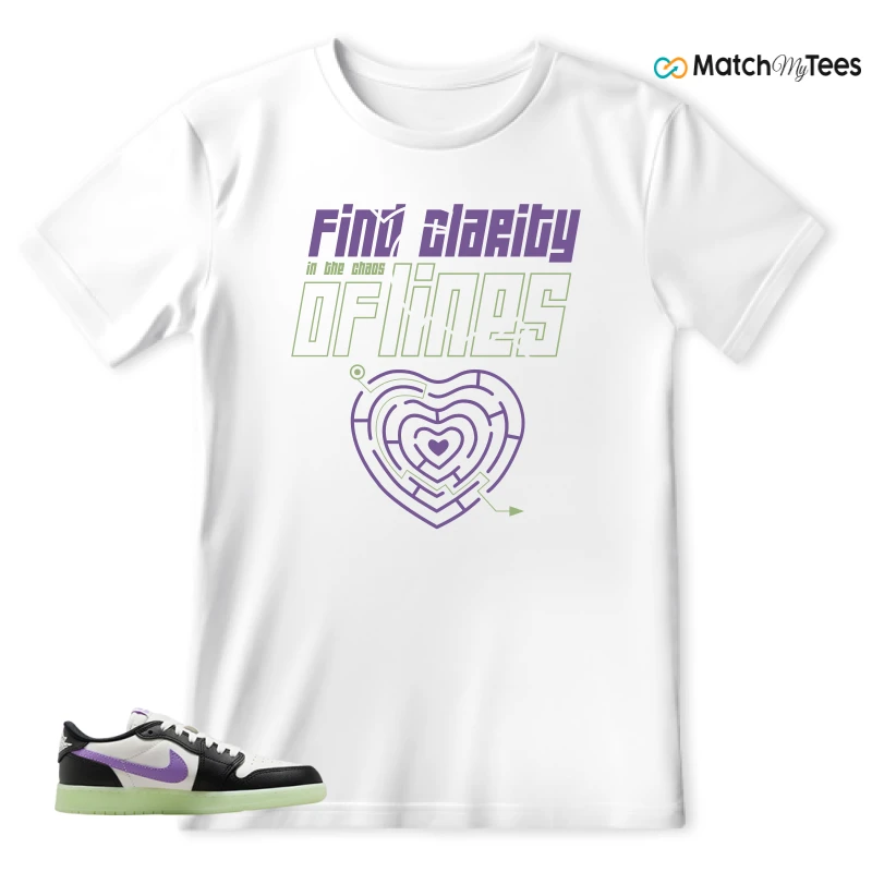 NIKE AIR JORDAN 1 RETRO LOW OG GS BLACK RASPBERRY SNEAKER Matching Tees t-shirt