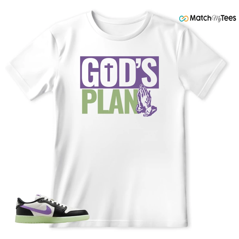 NIKE AIR JORDAN 1 RETRO LOW OG GS BLACK RASPBERRY SNEAKER Matching Tees t-shirt