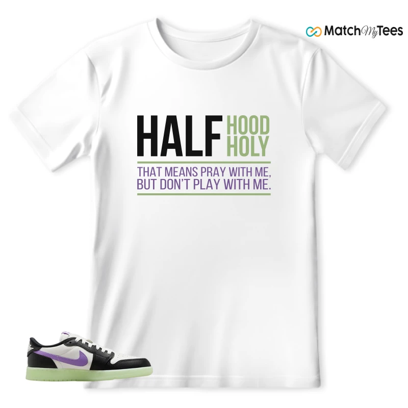 NIKE AIR JORDAN 1 RETRO LOW OG GS BLACK RASPBERRY SNEAKER Matching Tees t-shirt