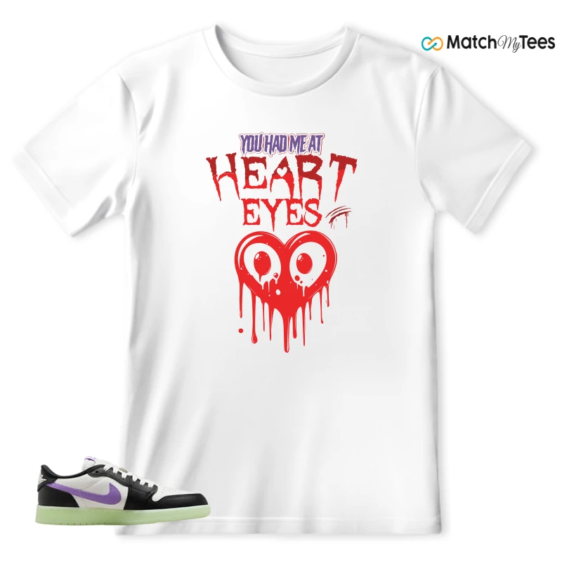 NIKE AIR JORDAN 1 RETRO LOW OG GS BLACK RASPBERRY SNEAKER Matching Tees t-shirt