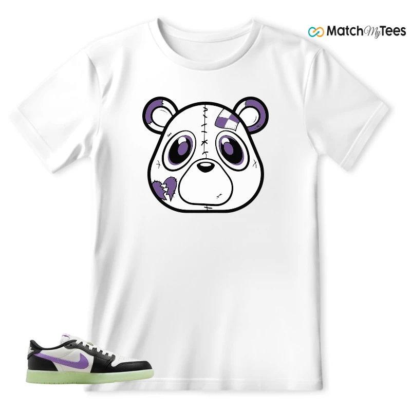 NIKE AIR JORDAN 1 RETRO LOW OG GS BLACK RASPBERRY SNEAKER Matching Tees t-shirt