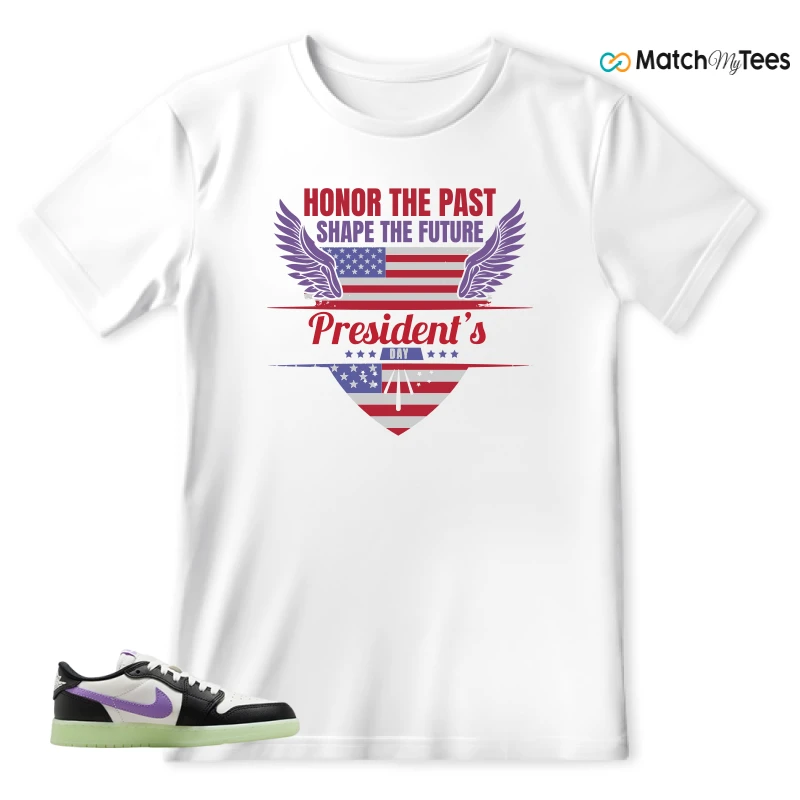 NIKE AIR JORDAN 1 RETRO LOW OG GS BLACK RASPBERRY SNEAKER Matching Tees t-shirt
