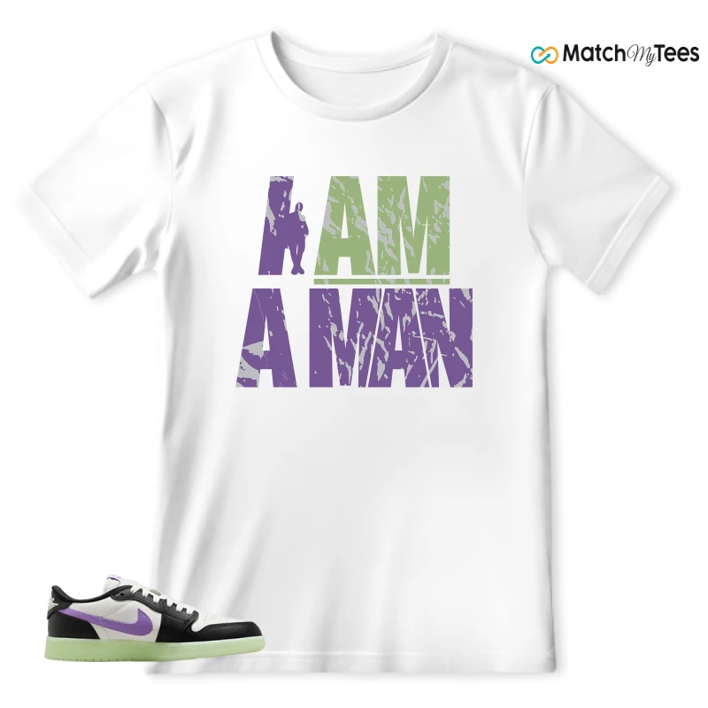 NIKE AIR JORDAN 1 RETRO LOW OG GS BLACK RASPBERRY SNEAKER Matching Tees t-shirt