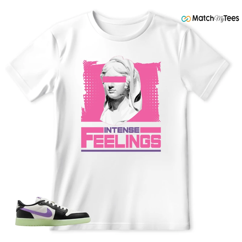NIKE AIR JORDAN 1 RETRO LOW OG GS BLACK RASPBERRY SNEAKER Matching Tees t-shirt