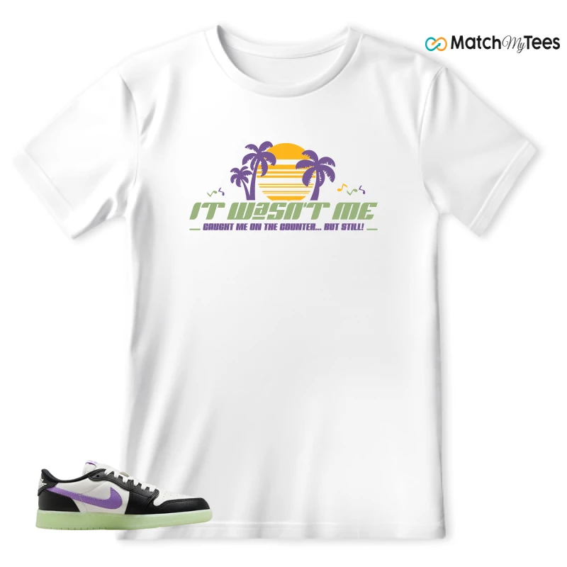 NIKE AIR JORDAN 1 RETRO LOW OG GS BLACK RASPBERRY SNEAKER Matching Tees t-shirt