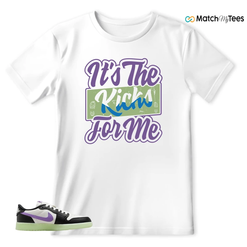 NIKE AIR JORDAN 1 RETRO LOW OG GS BLACK RASPBERRY SNEAKER Matching Tees t-shirt