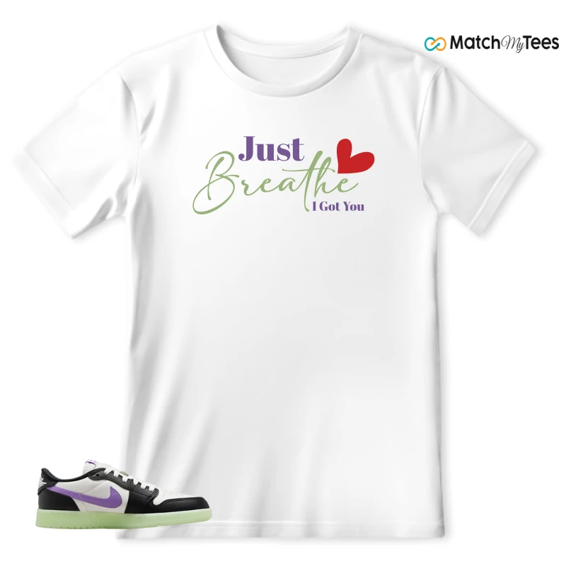 NIKE AIR JORDAN 1 RETRO LOW OG GS BLACK RASPBERRY SNEAKER Matching Tees t-shirt