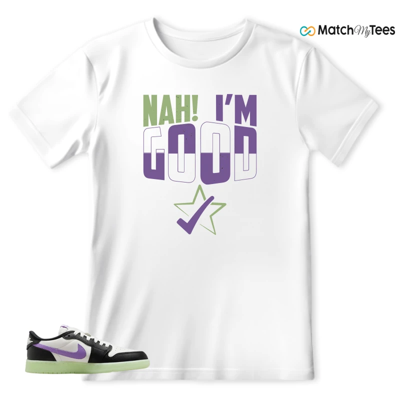 NIKE AIR JORDAN 1 RETRO LOW OG GS BLACK RASPBERRY SNEAKER Matching Tees t-shirt