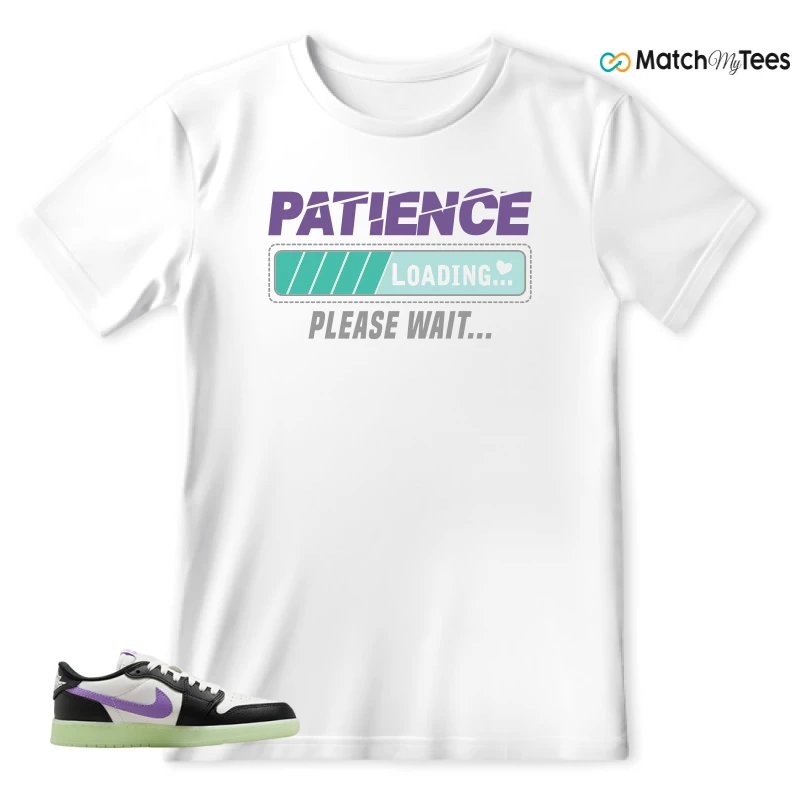 NIKE AIR JORDAN 1 RETRO LOW OG GS BLACK RASPBERRY SNEAKER Matching Tees t-shirt