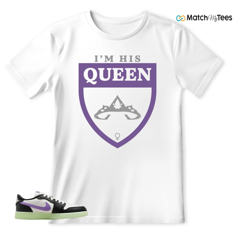 NIKE AIR JORDAN 1 RETRO LOW OG GS BLACK RASPBERRY SNEAKER Matching Tees t-shirt