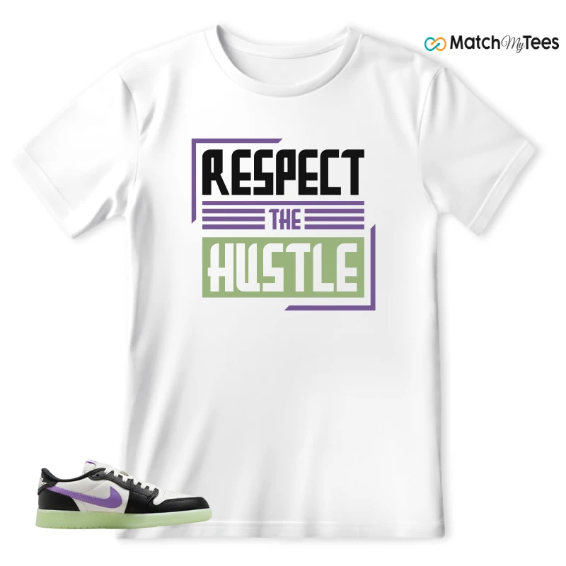 NIKE AIR JORDAN 1 RETRO LOW OG GS BLACK RASPBERRY SNEAKER Matching Tees t-shirt