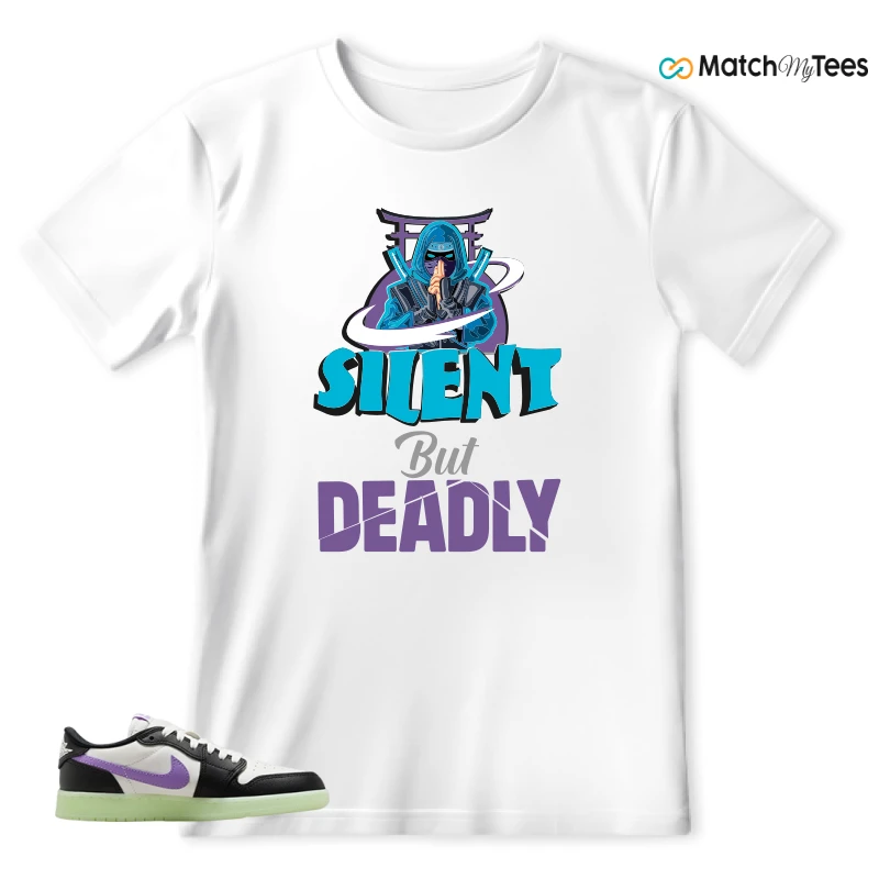 NIKE AIR JORDAN 1 RETRO LOW OG GS BLACK RASPBERRY SNEAKER Matching Tees t-shirt