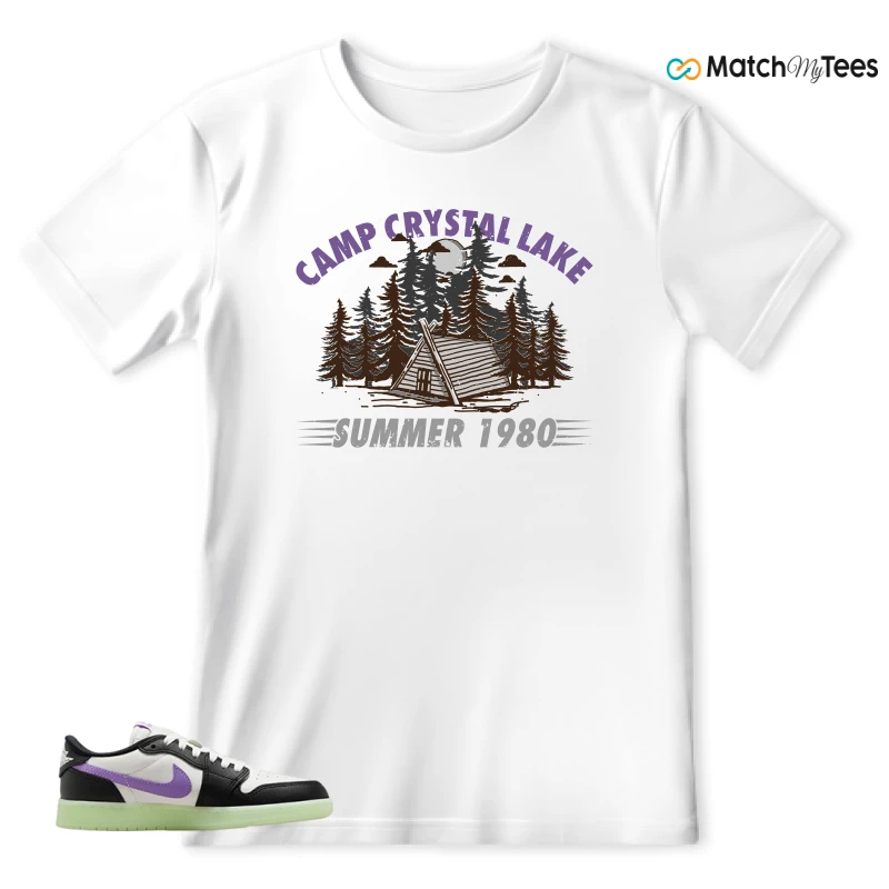 NIKE AIR JORDAN 1 RETRO LOW OG GS BLACK RASPBERRY SNEAKER Matching Tees t-shirt