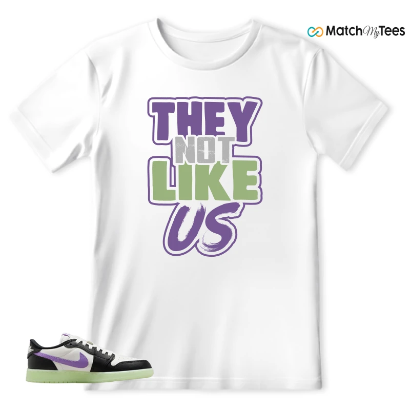 NIKE AIR JORDAN 1 RETRO LOW OG GS BLACK RASPBERRY SNEAKER Matching Tees t-shirt