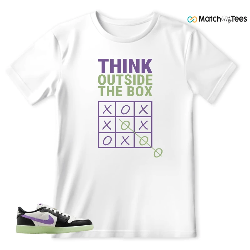 NIKE AIR JORDAN 1 RETRO LOW OG GS BLACK RASPBERRY SNEAKER Matching Tees t-shirt