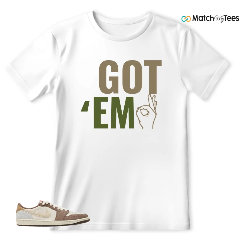 NIKE AIR JORDAN 1 RETRO LOW OG YEAR OF THE RABBIT SNEAKER Matching Tees t-shirt