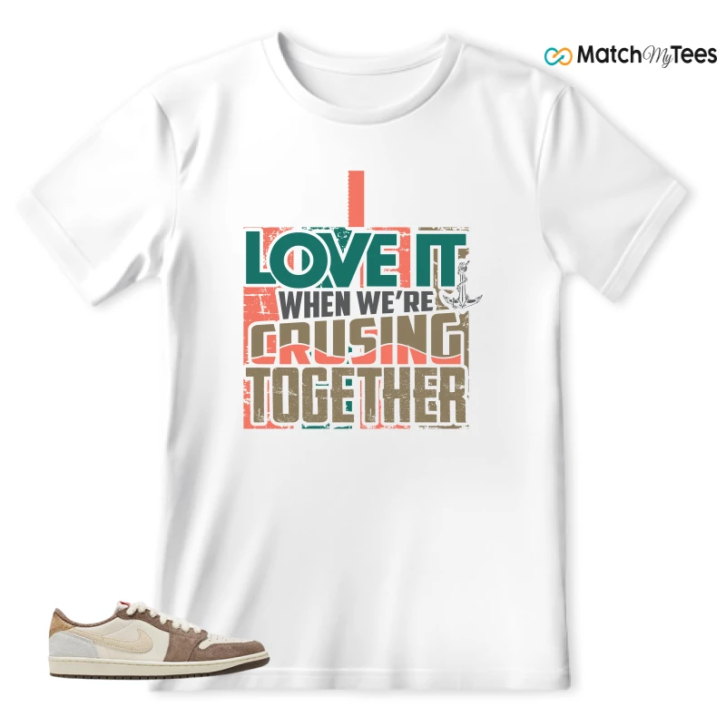 NIKE AIR JORDAN 1 RETRO LOW OG YEAR OF THE RABBIT SNEAKER Matching Tees T-shirt for Men
