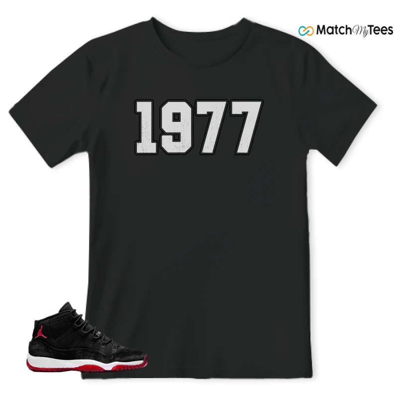 NIKE AIR JORDAN 11 BRED VELVET WMNS SNEAKER Matching Tees t-shirt