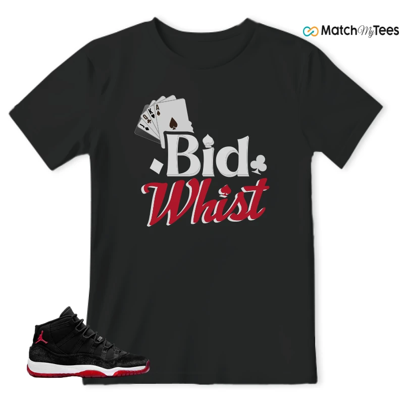 NIKE AIR JORDAN 11 BRED VELVET WMNS SNEAKER Matching Tees t-shirt