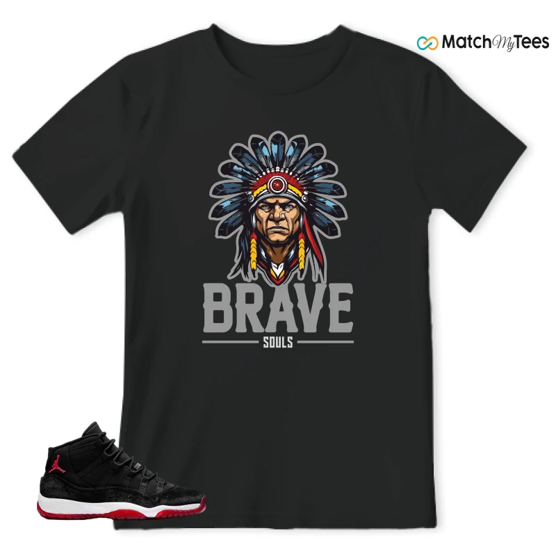 NIKE AIR JORDAN 11 BRED VELVET WMNS SNEAKER Matching Tees t-shirt