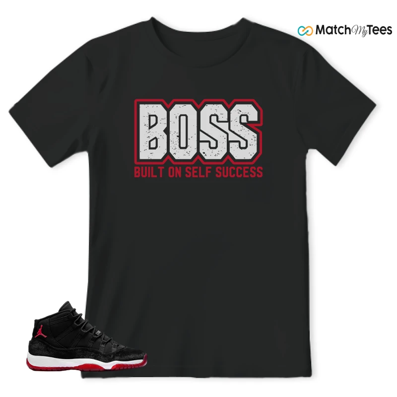 NIKE AIR JORDAN 11 BRED VELVET WMNS SNEAKER Matching Tees t-shirt