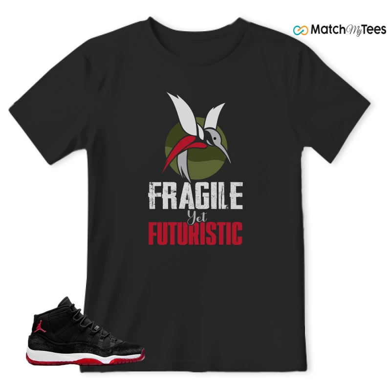 NIKE AIR JORDAN 11 BRED VELVET WMNS SNEAKER Matching Tees t-shirt