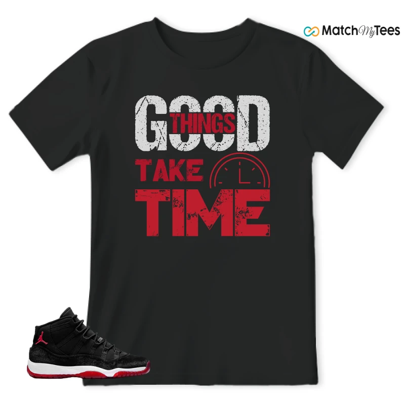NIKE AIR JORDAN 11 BRED VELVET WMNS SNEAKER Matching Tees t-shirt