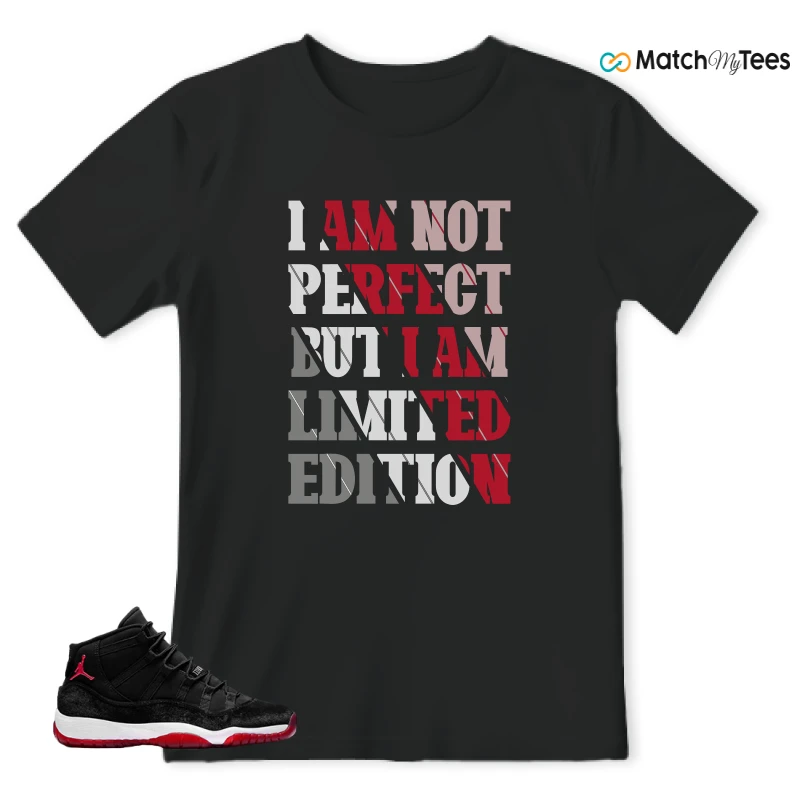 NIKE AIR JORDAN 11 BRED VELVET WMNS SNEAKER Matching Tees t-shirt