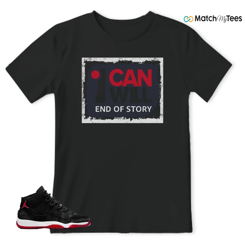 NIKE AIR JORDAN 11 BRED VELVET WMNS SNEAKER Matching Tees t-shirt