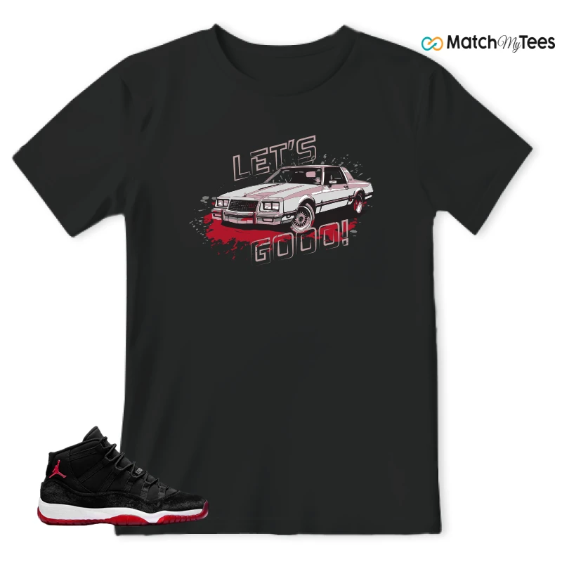 NIKE AIR JORDAN 11 BRED VELVET WMNS SNEAKER Matching Tees t-shirt