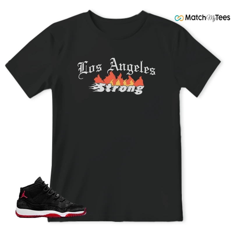 NIKE AIR JORDAN 11 BRED VELVET WMNS SNEAKER Matching Tees t-shirt