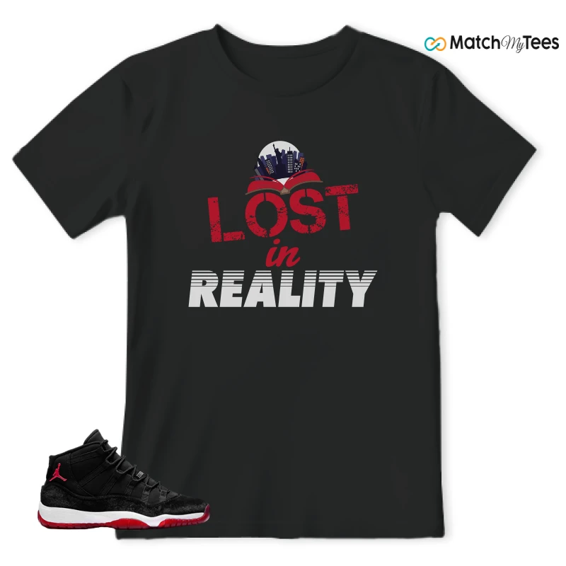 NIKE AIR JORDAN 11 BRED VELVET WMNS SNEAKER Matching Tees t-shirt