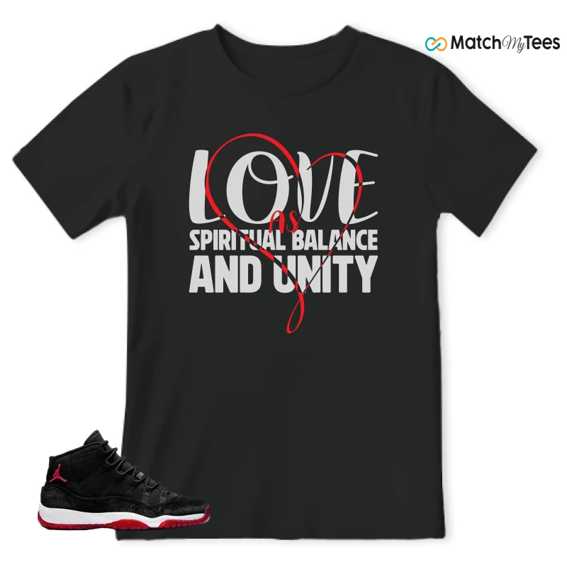 NIKE AIR JORDAN 11 BRED VELVET WMNS SNEAKER Matching Tees t-shirt