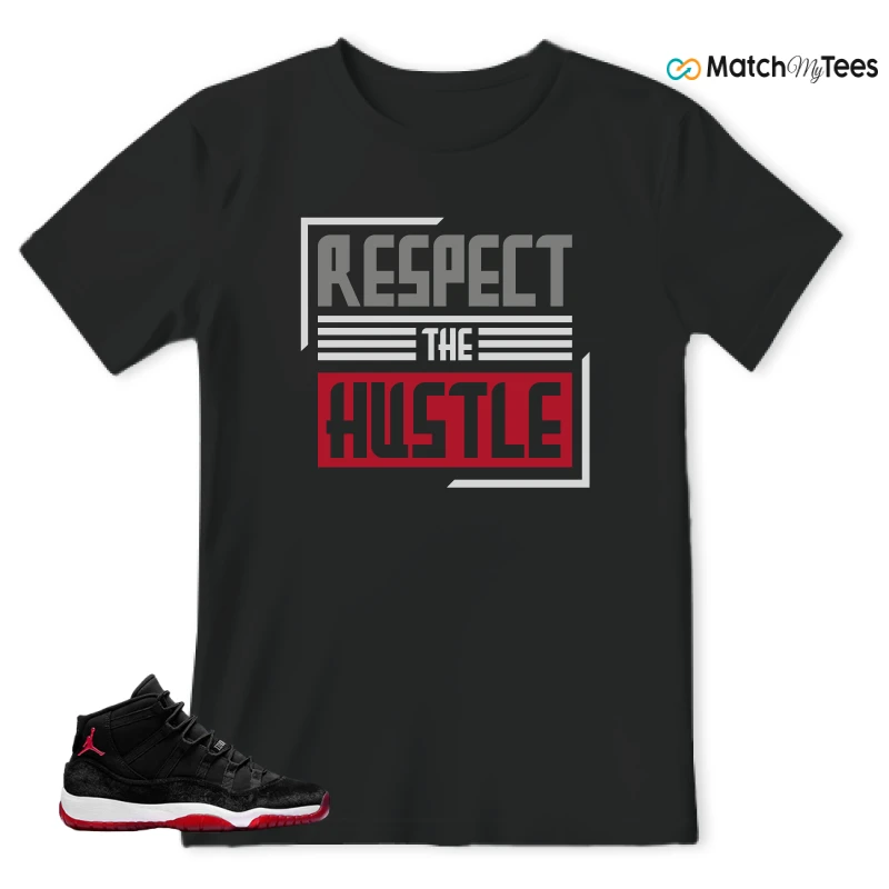 NIKE AIR JORDAN 11 BRED VELVET WMNS SNEAKER Matching Tees t-shirt