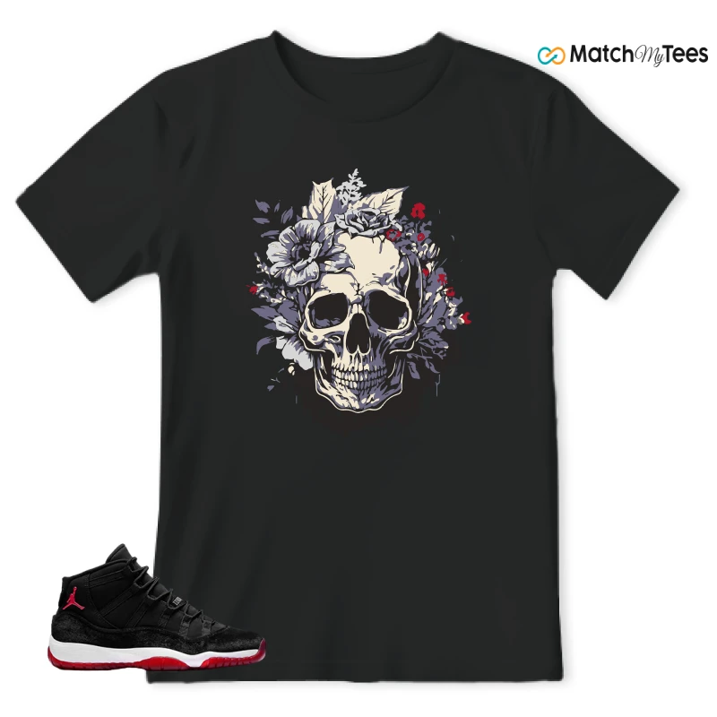 NIKE AIR JORDAN 11 BRED VELVET WMNS SNEAKER Matching Tees t-shirt