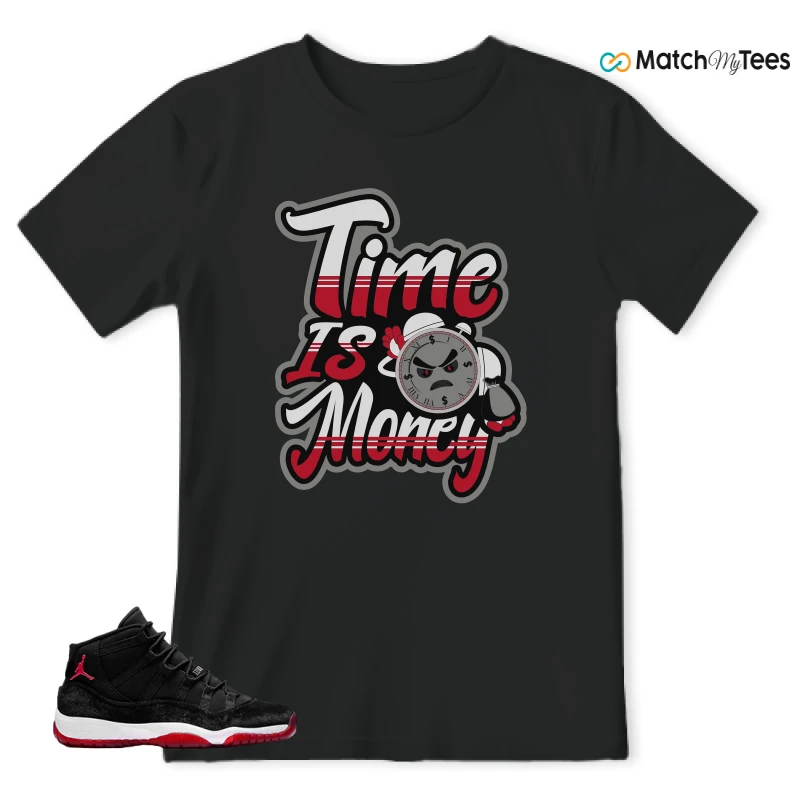 NIKE AIR JORDAN 11 BRED VELVET WMNS SNEAKER Matching Tees t-shirt