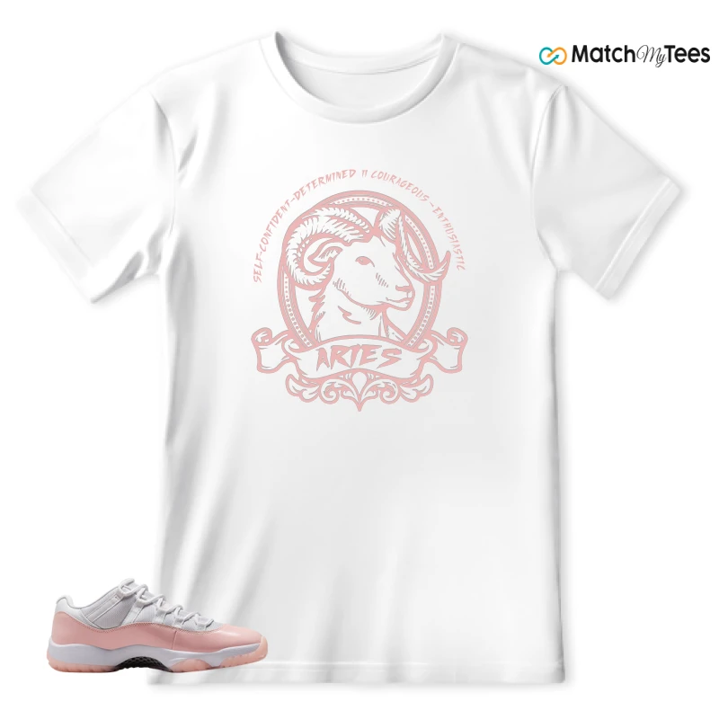 NIKE AIR JORDAN 11 LOW LEGEND PINK WMNS SNEAKER Matching Tees t-shirt
