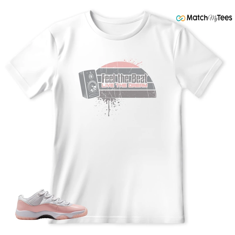 NIKE AIR JORDAN 11 LOW LEGEND PINK WMNS SNEAKER Matching Tees t-shirt