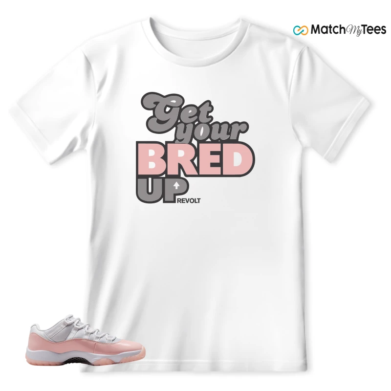 NIKE AIR JORDAN 11 LOW LEGEND PINK WMNS SNEAKER Matching Tees t-shirt