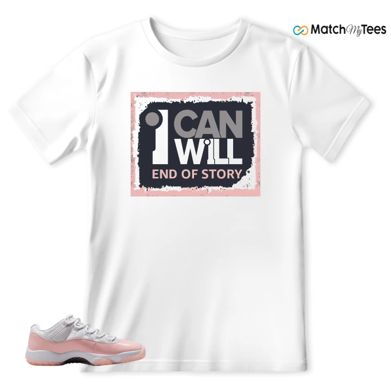 NIKE AIR JORDAN 11 LOW LEGEND PINK WMNS SNEAKER Matching Tees t-shirt