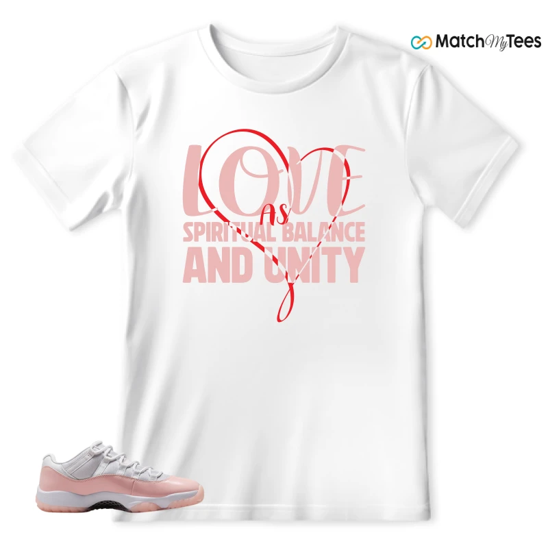 NIKE AIR JORDAN 11 LOW LEGEND PINK WMNS SNEAKER Matching Tees t-shirt
