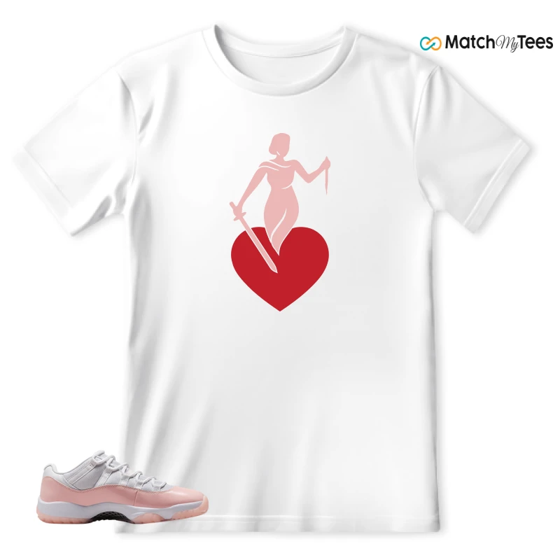 NIKE AIR JORDAN 11 LOW LEGEND PINK WMNS SNEAKER Matching Tees t-shirt