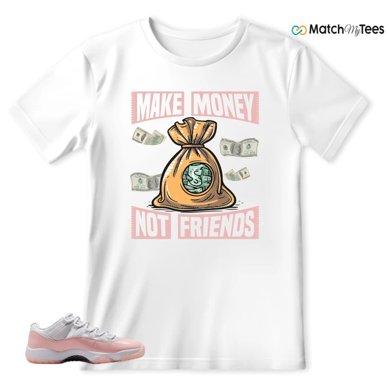 NIKE AIR JORDAN 11 LOW LEGEND PINK WMNS SNEAKER Matching Tees t-shirt