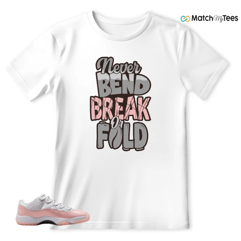 NIKE AIR JORDAN 11 LOW LEGEND PINK WMNS SNEAKER Matching Tees T-shirt for Men