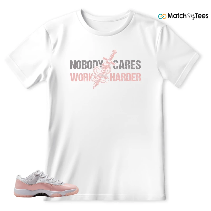 NIKE AIR JORDAN 11 LOW LEGEND PINK WMNS SNEAKER Matching Tees t-shirt