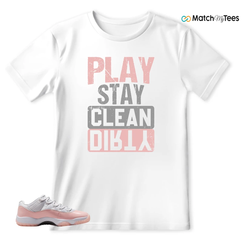 NIKE AIR JORDAN 11 LOW LEGEND PINK WMNS SNEAKER Matching Tees t-shirt