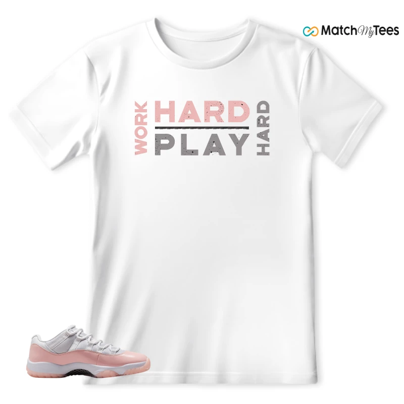 NIKE AIR JORDAN 11 LOW LEGEND PINK WMNS SNEAKER Matching Tees t-shirt
