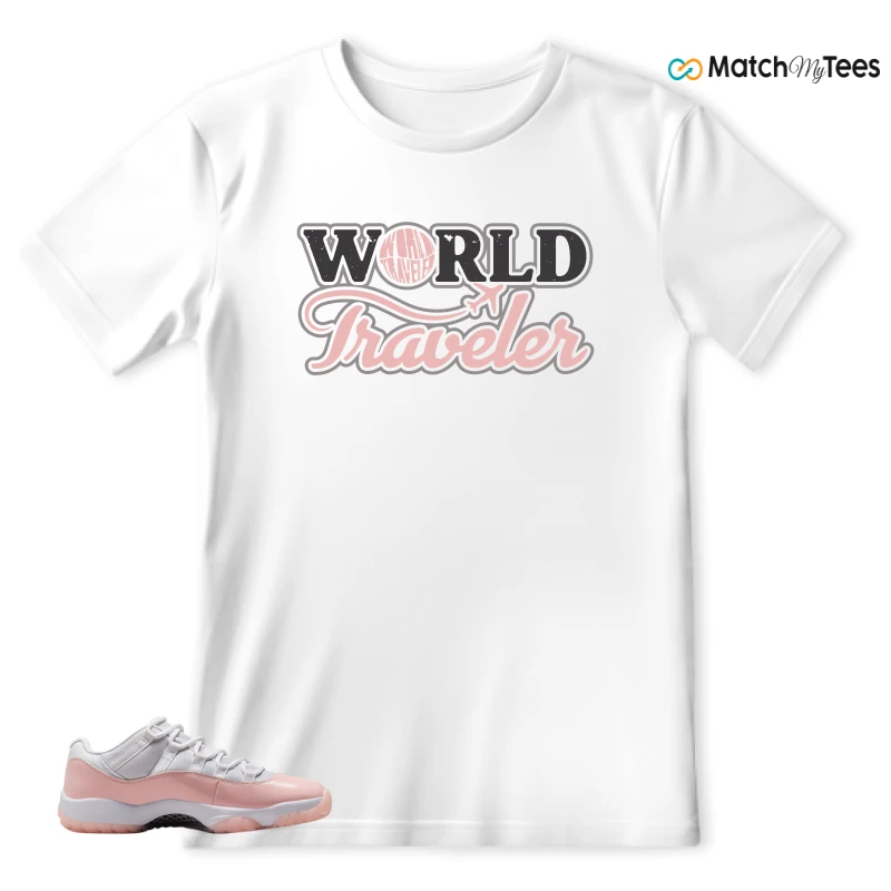 NIKE AIR JORDAN 11 LOW LEGEND PINK WMNS SNEAKER Matching Tees t-shirt